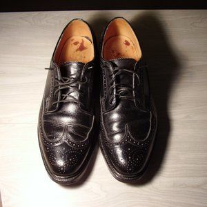 11.5 D FLORSHEIM IMPERIAL Long Wing, Black, 92604.